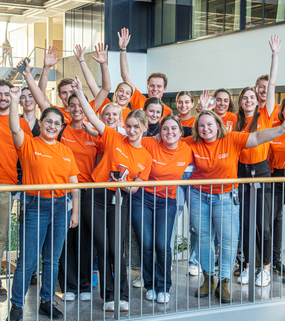 Het jonge team van Young KINASE tijdens een go-live